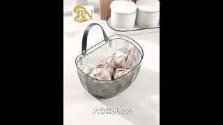 Kitchen Storage Basket Large Capacity Strong Load-bearing with Handle