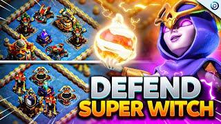 TK's Anti SUPER WITCH Base DEFENDS in ALL Trophy Range in Legends League | BEST NEW TH16 Base COC