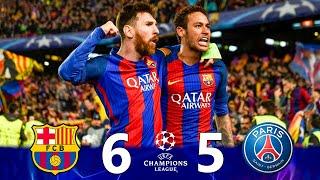 Highlights "Barcelona 6-5 Paris Saint-Germain"(GREATEST COMEBACK!) | UCL 2017 Full HD 1080i