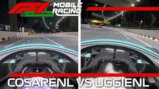 VERY Close Finish 0.084sec! CosareNL vs UggieNL Singapore Side By Side | F1 Mobile Racing 2021