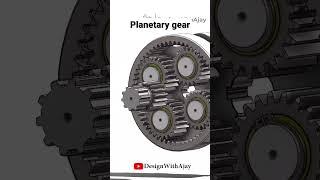 planetary gear animation #mechanical #gear