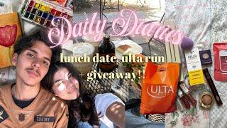 Daily Diaries  day in my life: lunch date, ulta run, and GIVEAWAY (closed!!)🫶