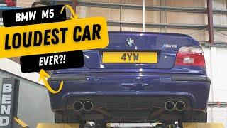 I PUT CUSTOM STRAIGHT PIPES BMW E39 M5  - LOUDEST EXHAUST I'VE EVER HEARD! ULTIMATE BMW EXHAUST!!