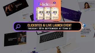 ClickSites.ai Live Launch Stream Party