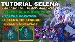 SELENA TUTORIAL 2022 | SELENA ITEM BUILD AND EMBLEM SETS | TIPS AND TRICKS - MLBB