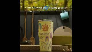 Customize your creative gifts online #3d #coffeecup #tumbler #customed #gift #customization