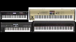 KORG Comparison Rhodes and Pianos KROSS 2 vs KROME vs Grandstage vs KRONOS