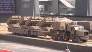 new Jobaria Defense System MCL Multiple Cradle 107/122mm Rocket Launcher at IDEX 2013