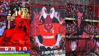 Los tifos de la Banda del Rojo del Toluca