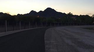 Running Along the Arizona Canal in Phoenix