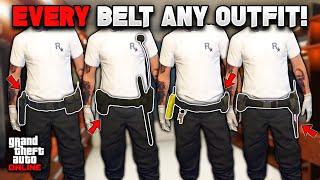 *NEW* How To Get EVERY Belt on ANY Outfit Glitch In GTA 5 Online 1.68! (NO TRANSFER) ALL CONSOLES