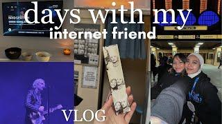 VLOG: i met my internet bestie ‧₊˚ °｡⋆ cafe hopping, concert, picnic