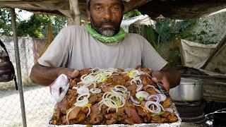 Jamaican Street Food Pan Pork or Pot Roast Pork