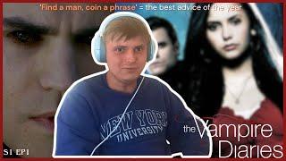 FIRST TIME WATCHING *THE VAMPIRE DIARIES* (let the cringe begin...) S1 EP1 Reaction