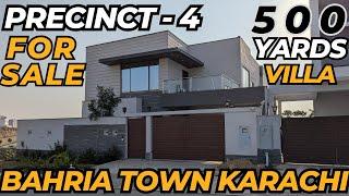 500 Yards New Ultra Modern Luxury Villa For Sale In Precinct 4 | Bahria Town Karachi | 0305-3949942