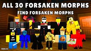 How To Get All 30 Forsaken Morphs in Find Forsaken Morphs | Roblox