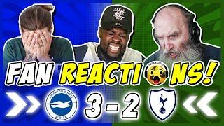 Tottenham Fans DEVASTATED  Reaction to Brighton 3-2 Tottenham | Premier League Fan Reactions