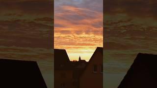 Herrlicher Sonnenaufgang am 1. Weihnachtsfeiertag 2024 in Forchheim