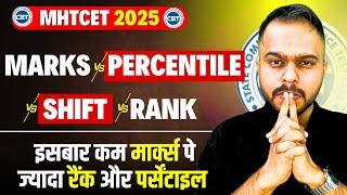 MHT CET 2025 | MARKS VS PERCENTILE VS SHIFT VS RANK| TYPE OF RANKS | #mhtcet2025 BIG UPDATE