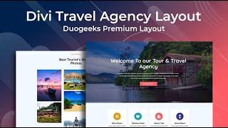 Divi Travel Agency Layout - Divi layouts by Divi Awesome