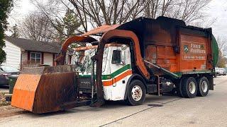 Flood Brothers Mack LE McNeilus Atlantic Curotto Can Garbage Truck