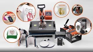 How to use Mecolour 8 in 1 Multifunctional Heat Press Machine?