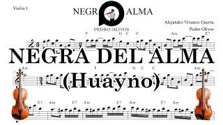 Negra del Alma Huayno - Partitura y Acordes