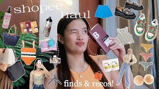 BEST SHOPEE HAUL 2023!  (recos & finds!) | makeup, basic tops, footwears, bags, perfume & more! 