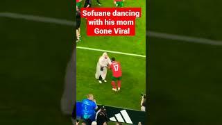 Shakira song Morocco Player dancing with his Mom on the pitch after win over Portugal