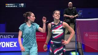 Match point - Carolina Marin vs Kirsty Gilmour - WS, Final - EC 2024