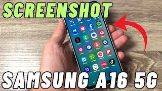 How to SCREENSHOT on Samsung Galaxy A16 5G