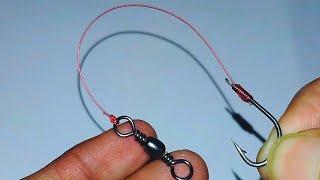 Best Fishing Knots For Hooks & Swivel | How to tie one Fishing hooks & Swivel on one Line