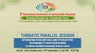 Thematic Parallel Session | 6th International Conference on Sustainability Education | ICSE 2024