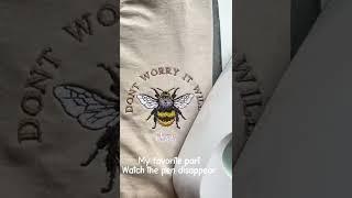 Dont worry it wil  okay  #bumblebee #bee #embroiderymachine #embroidery #smallbusiness #fuzzy