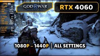 God of War Ragnarok On RTX 4060 1080P, 1440P | All Settings | DLSS/FSR 3 On/Off