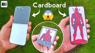 Make a Samsung Galaxy Z Flip 6 from Cardboard : Cardboard Flip Phone