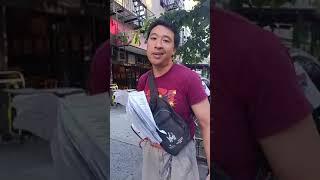 @djelf7 protest Andrew Yang fundraiser 9/14/23