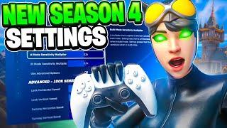 NEW BEST Season 4 Controller Settings For Fortnite! (PS4/PS5/XBOX/PC)