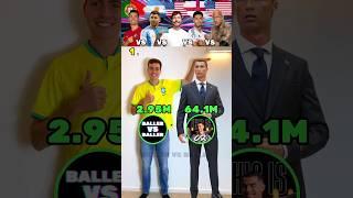 Ronaldo VS Messi VS MrBeast VS Bellingham VS The Rock YouTube Height Challenge