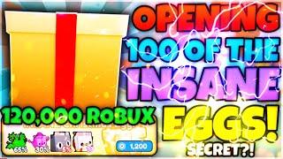  I SPENT $120,000 & HATCHED 100 *INSANE CHRISTMAS EGGS* & THIS HAPPENED... | Pet Simulator X