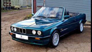 BMW E30 318i Lux Convertible Manual -ONLY 42k Miles - Detailed Walkaround - See oldcolonelcars.co.uk