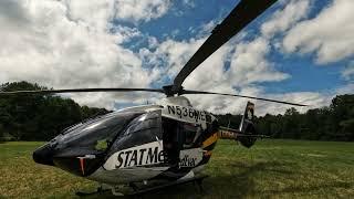 STAT Medevac EC 135 Helicopter Showcase [4K] | Poland Township Park | Poland, Ohio