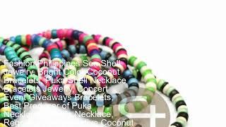 Fashion Philippines Sea Shell Jewelry, Bright Color Coconut Bracelets, Puka Best