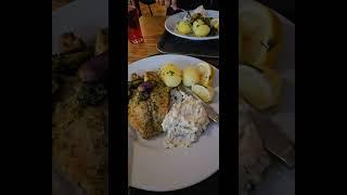 Todays lunch with sea ​​bass