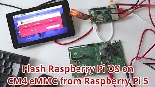 Flash Raspberry Pi OS on Raspberry Pi Compute Module 4 eMMC from Raspberry Pi 5 using usbboot