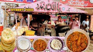 100/-RS PAKISTANI PUNJABI DESI NASHTA I  STREET FOOD MASTER WAHID CHANA CHOLAY BREAKFAST I DESI FOOD