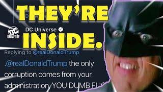 Rich Johnston of BLEEDING COOL covers for Trump-hating NPC lunatic lurking within DC COMICS twitter?