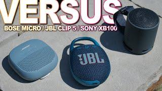 JBL Clip 5 Vs Bose Soundlink Micro And Sony XB100 - Not Even Close