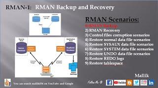 RMAN #1: Backup and Recovery | RMAN database & Archivelog Backup | RMAN Level-0 & Level-1 backup