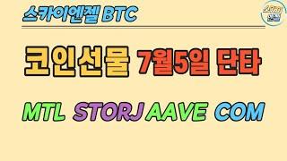 (149) MTL STORJ COM AAVE  코인선물단타  스카이엔젤 BTC ETH XRP ETC